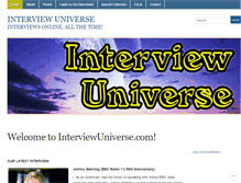Tablet Screenshot of interviewuniverse.com